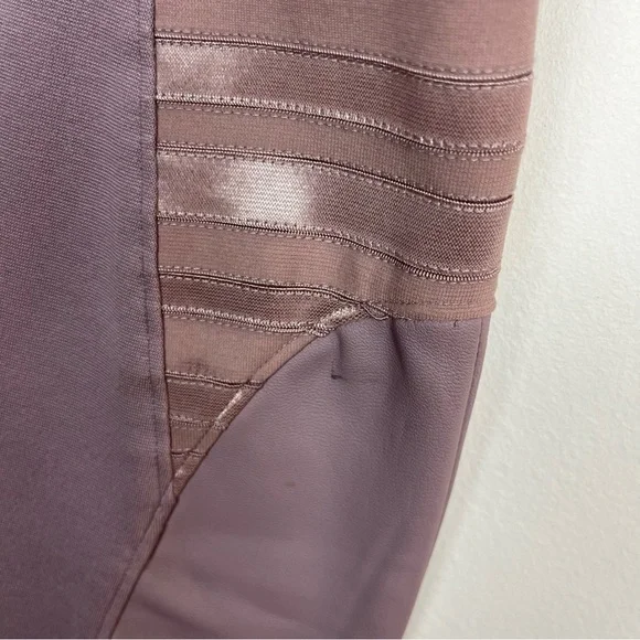 Alice and Olivia Nicky Blouson Leather Panel Dress - Picture 7 of 11